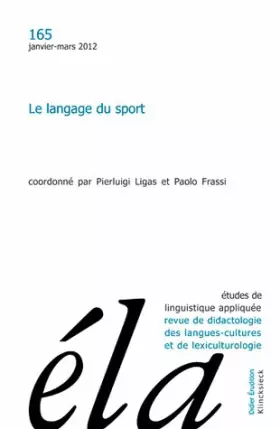 Couverture du produit · Études de linguistique appliquée - N°1/2012: Le langage du sport