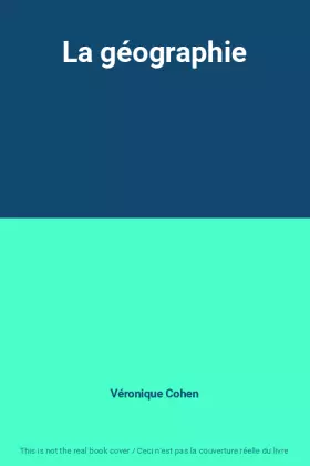 Couverture du produit · La géographie