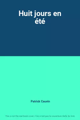Couverture du produit · Huit jours en été
