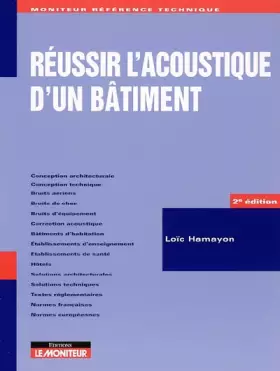 Couverture du produit · Réussir l'acoustique d'un bâtiment