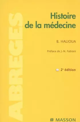 Couverture du produit · Histoire de la médecine