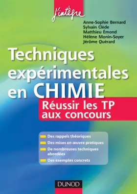 Couverture du produit · Techniques expérimentales en Chimie - Réussir les TP aux concours