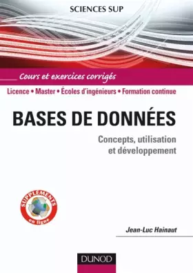 Couverture du produit · Bases de données : Concepts, utilisation et développement
