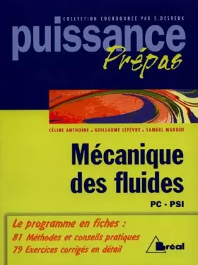 Couverture du produit · Mécanique des fluides : Classes préparatoires, premier cycle universitaire, PC, PSI