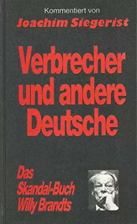 Couverture du produit · Verbrecher und andere Deutsche