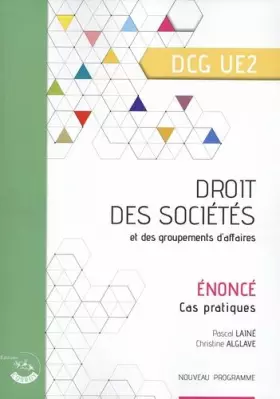 Couverture du produit · Droit des sociétés et des groupements d'affaires - Énoncé: UE 2 du DCG