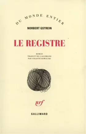 Couverture du produit · Le Registre