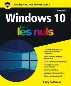 Couverture du produit · Windows 10 pour les Nuls, 5e édition
