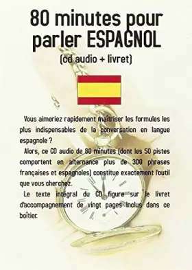 Couverture du produit · 80 minutes pour parler espagnol