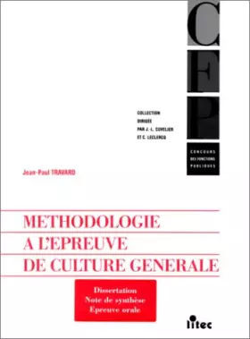 Couverture du produit · Concours des fonctions publiques : Méthodologie à l'épreuve de culture générale
