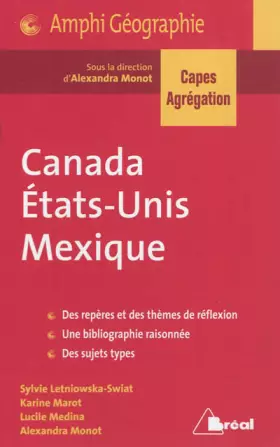 Couverture du produit · Canada, Etats-Unis, Mexique Capes Agreg 2013