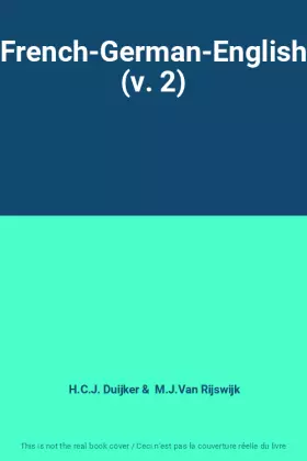 Couverture du produit · French-German-English (v. 2)