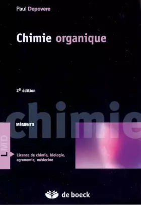 Couverture du produit · Chimie organique
