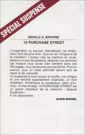 Couverture du produit · 19 [Nineteen] Purchase Street