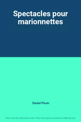 Couverture du produit · Spectacles pour marionnettes