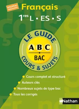Couverture du produit · Français 1e L, ES, S : Cours et sujets