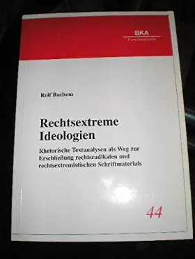 Couverture du produit · Rechtsextreme Ideologien