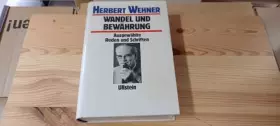 Couverture du produit · Wandel und Bewährung. Ausgewählte Reden und Schriften 1930 - 1980