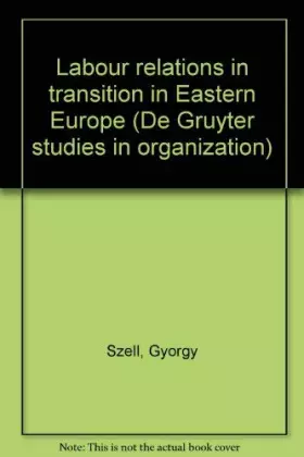 Couverture du produit · Labour relations in transition in Eastern Europe [labor] (De Gruyter studies in organization, 33)