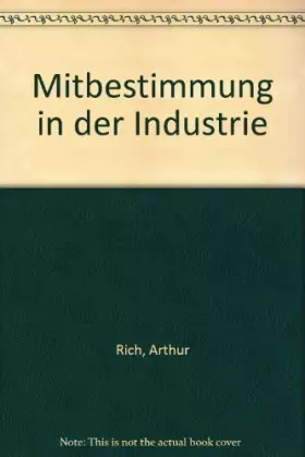 Couverture du produit · Mitbestimmung in der Industrie