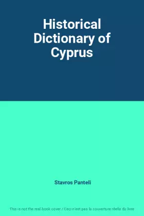 Couverture du produit · Historical Dictionary of Cyprus