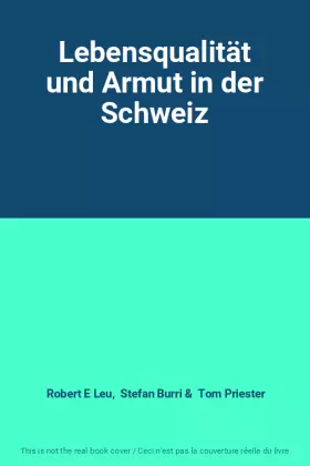 Couverture du produit · Lebensqualität und Armut in der Schweiz