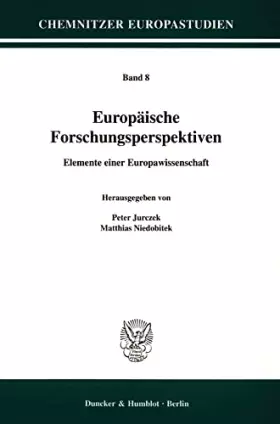 Couverture du produit · Europäische Forschungsperspektiven.: Elemente einer Europawissenschaft. (Chemnitzer Europastudien)