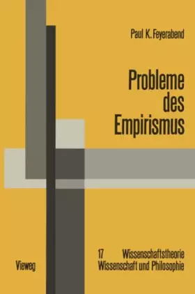 Couverture du produit · Probleme des Empirismus: Schriften zur Theorie der Erklärung, der Quantentheorie und der Wissenschaftsgeschichte Ausgewählte Sc