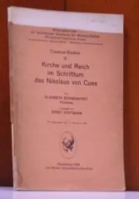 Couverture du produit · Cusanus-Studien III. Kirche und Reich im Schrifttum des Nikolaus von Cues.