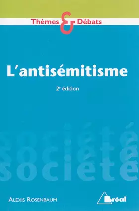 Couverture du produit · L'antisémitisme