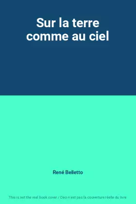 Couverture du produit · Sur la terre comme au ciel