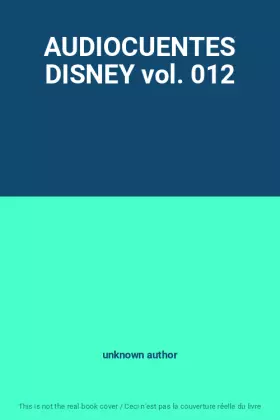 Couverture du produit · AUDIOCUENTES DISNEY vol. 012