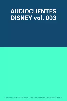 Couverture du produit · AUDIOCUENTES DISNEY vol. 003