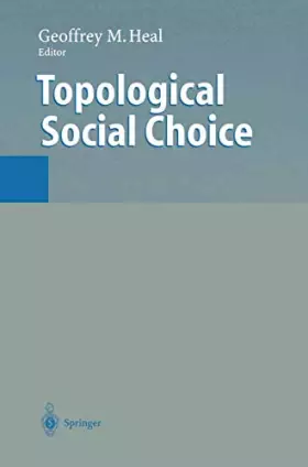 Couverture du produit · Topological Social Choice