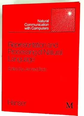 Couverture du produit · Representation and processing of natural language (Natural communication with computers)