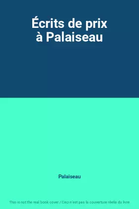 Couverture du produit · Écrits de prix à Palaiseau