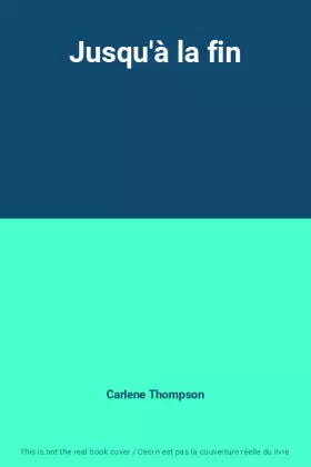 Couverture du produit · Jusqu'à la fin