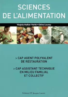 Couverture du produit · Sciences de l'alimentation CAP APR, ATMFC (2006) - Manuel élève