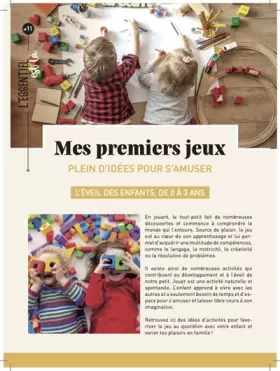 Couverture du produit · Mes premiers jeux : plein d'idées pour s'amuser: L'éveil des enfants, de 0 à 3 ans