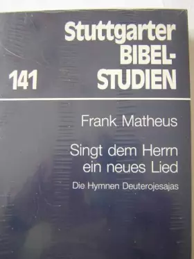 Couverture du produit · Singt dem Herrn ein neues Lied