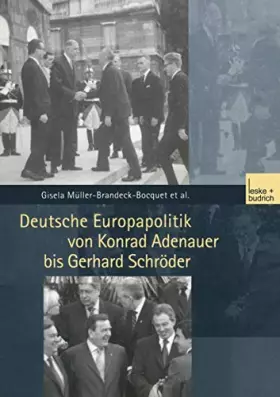Couverture du produit · Deutsche Europapolitik von Konrad Adenauer bis Gerhard Schröder