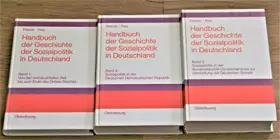 Couverture du produit · Handbuch der Geschichte der Sozialpolitik in Deutschland / Von der vorindustriellen Zeit bis zum Ende des Dritten Reiches