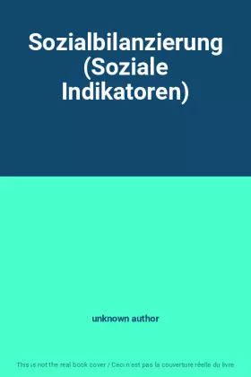 Couverture du produit · Sozialbilanzierung (Soziale Indikatoren)