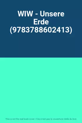 Couverture du produit · WIW - Unsere Erde (9783788602413)