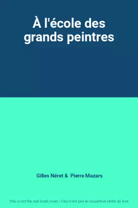 Couverture du produit · À l'école des grands peintres