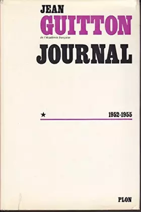 Couverture du produit · Journal Tome 1 1952-1955