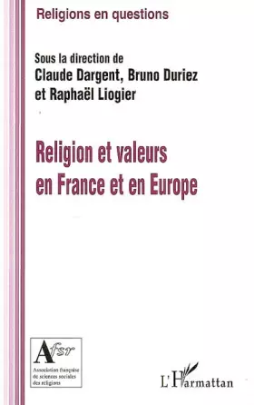 Couverture du produit · Religion et valeurs en France et en Europe