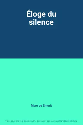 Couverture du produit · Éloge du silence