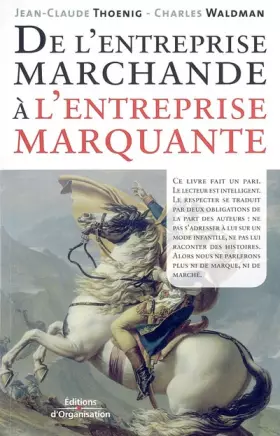 Couverture du produit · De l'entreprise marchande à l'entreprise marquante
