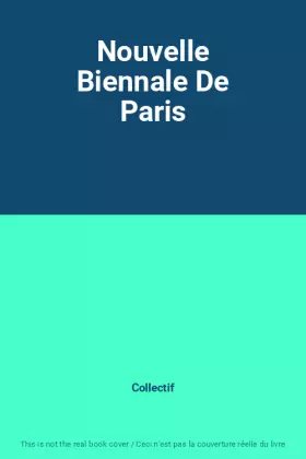 Couverture du produit · Nouvelle Biennale De Paris
